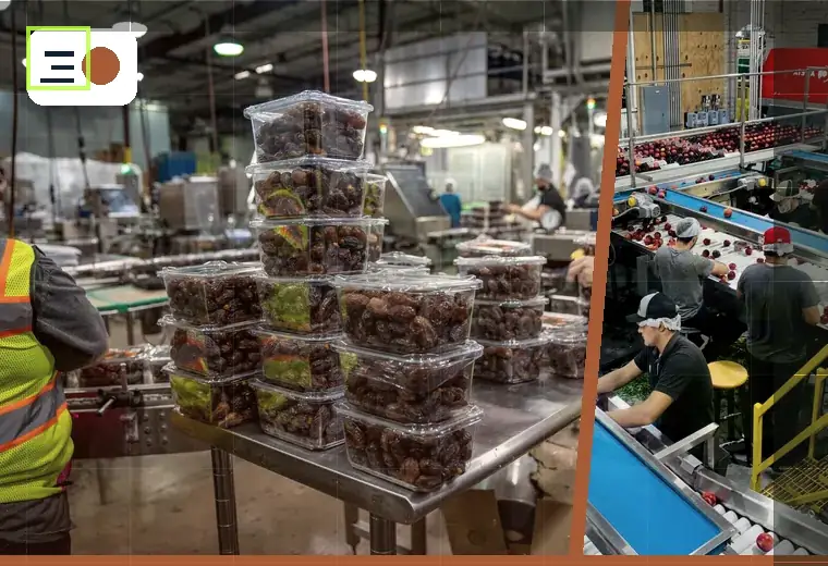 Production process relating to large containers