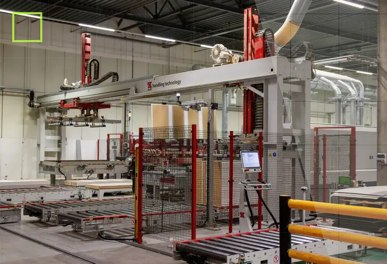 Production process relating to shrink tunnels