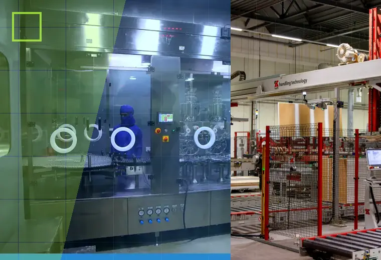 Production process relating to tapered containers
