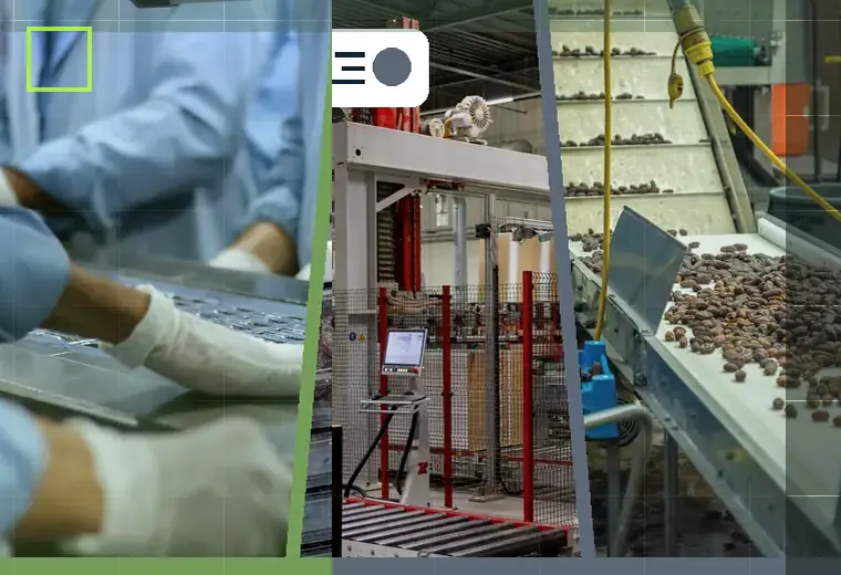 Production process relating to dusty powders