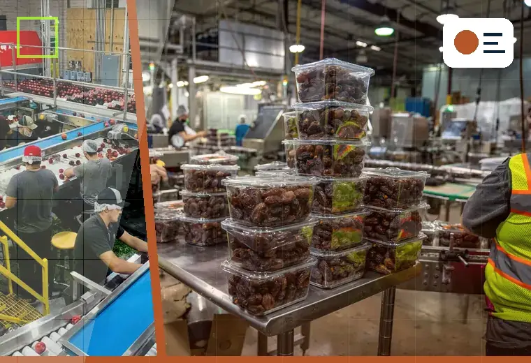Production process relating to vision inspection