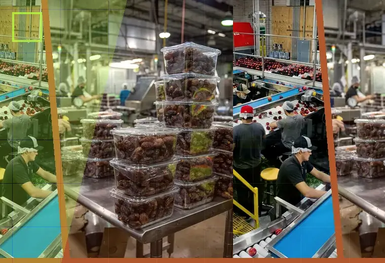 Production process relating to sachets