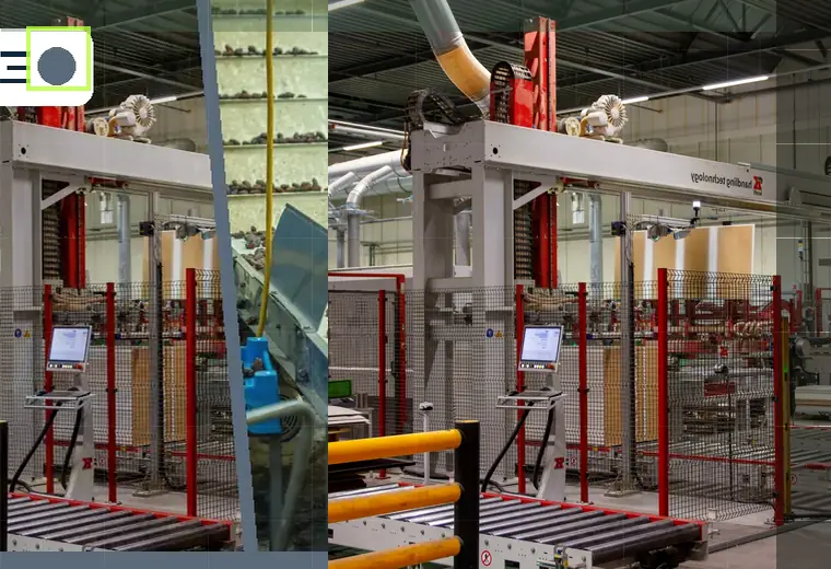 Production process relating to depalletising