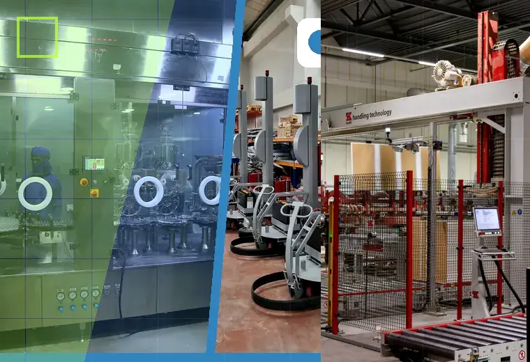 Production process relating to cap feeding and sorting