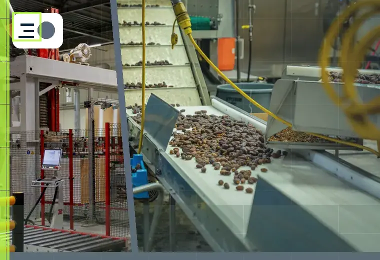 Production process relating to centrifugal feeding