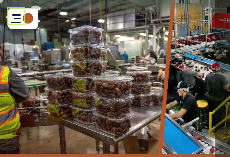 Production process relating to sachets